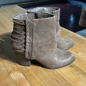 Fergalicious Brown Ankle Booties